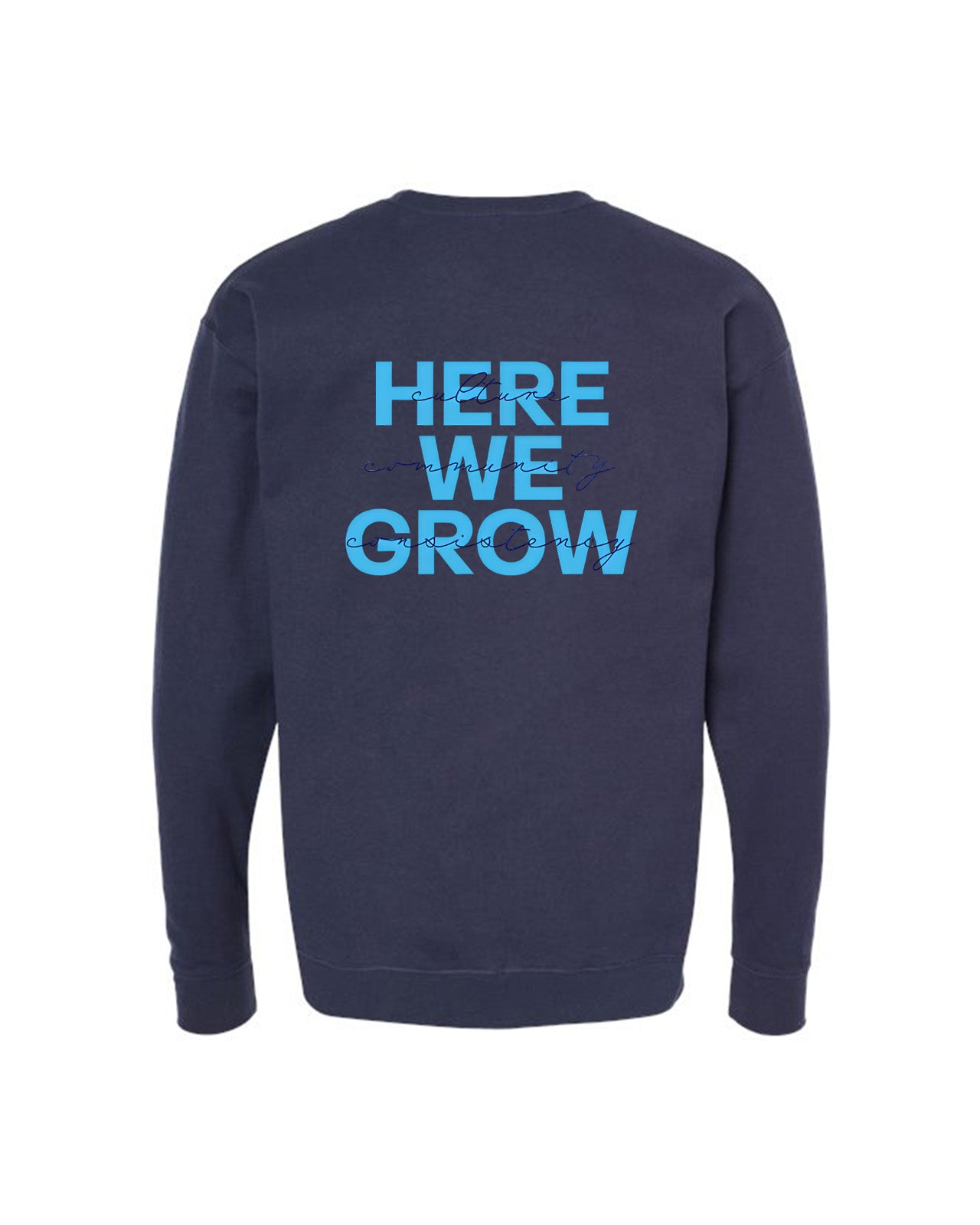 Custom Branded Crewneck Sweatshirt - Navy