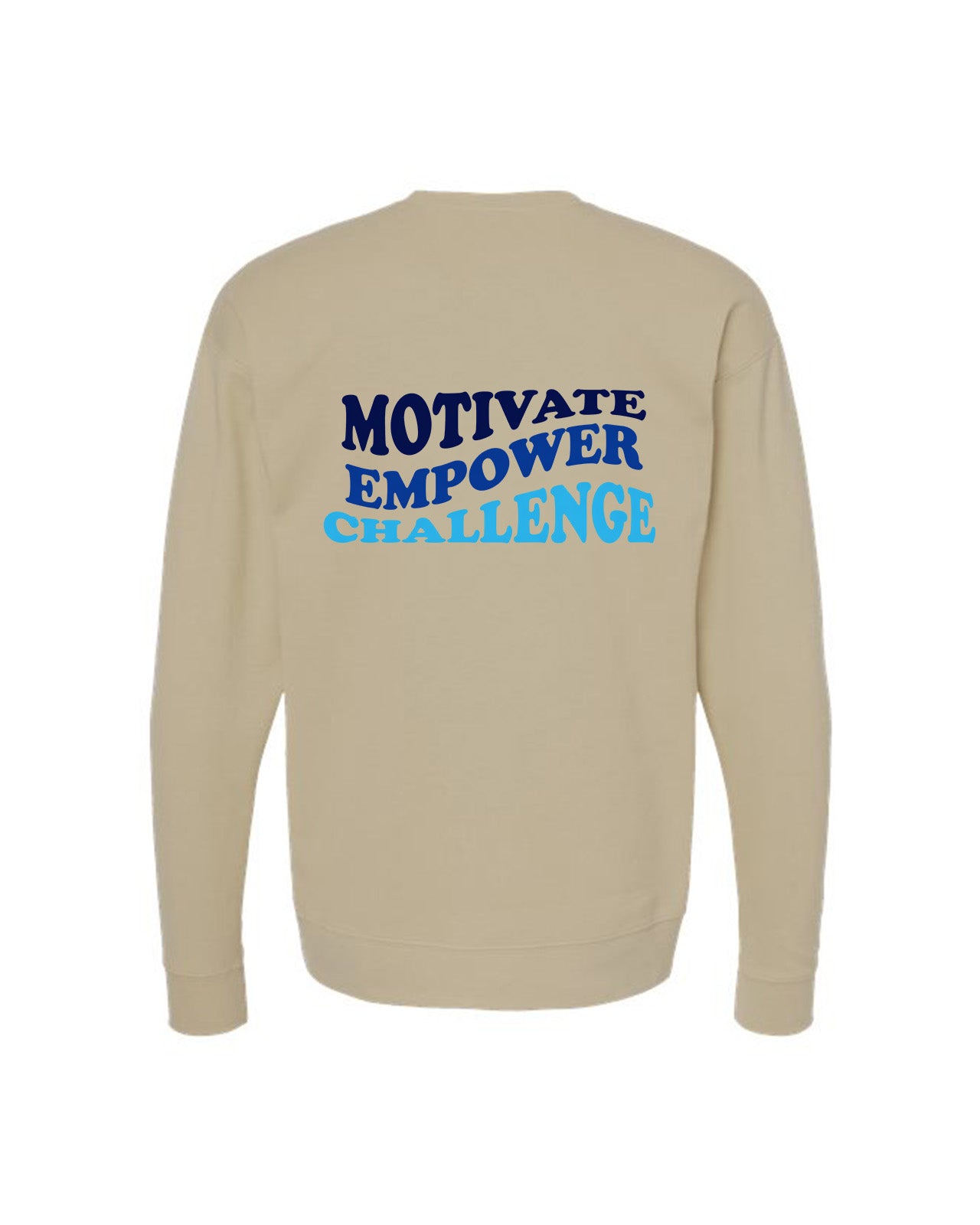 Custom Branded Crewneck Sweatshirt - Sand