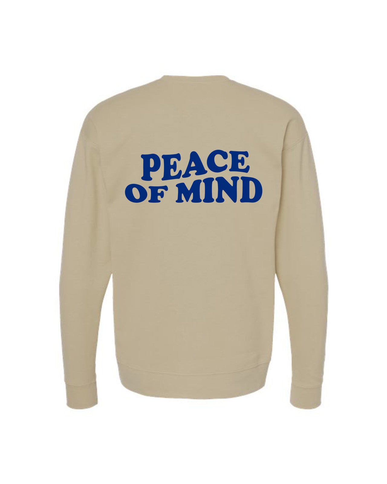 Custom Branded Crewneck Sweatshirt - Sand