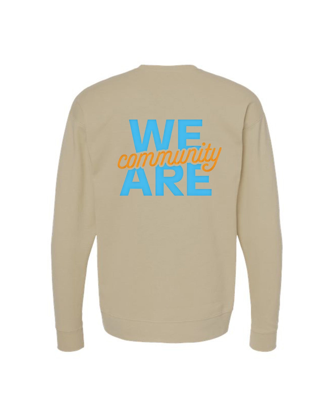 Custom Branded Crewneck Sweatshirt - Sand