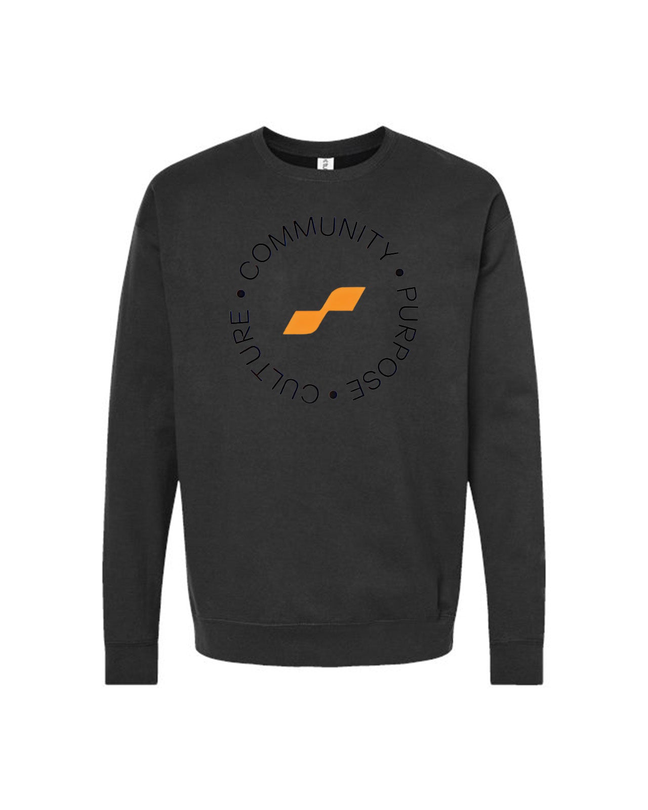 Custom Branded Crewneck Sweatshirt - Black