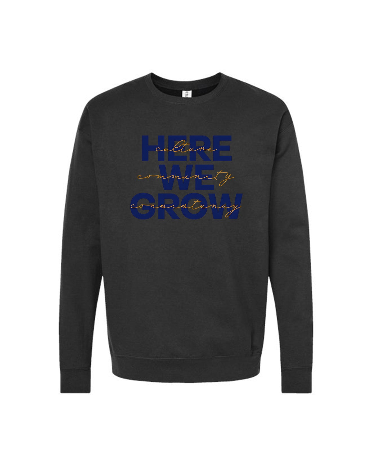 Custom Branded Crewneck Sweatshirt - Black