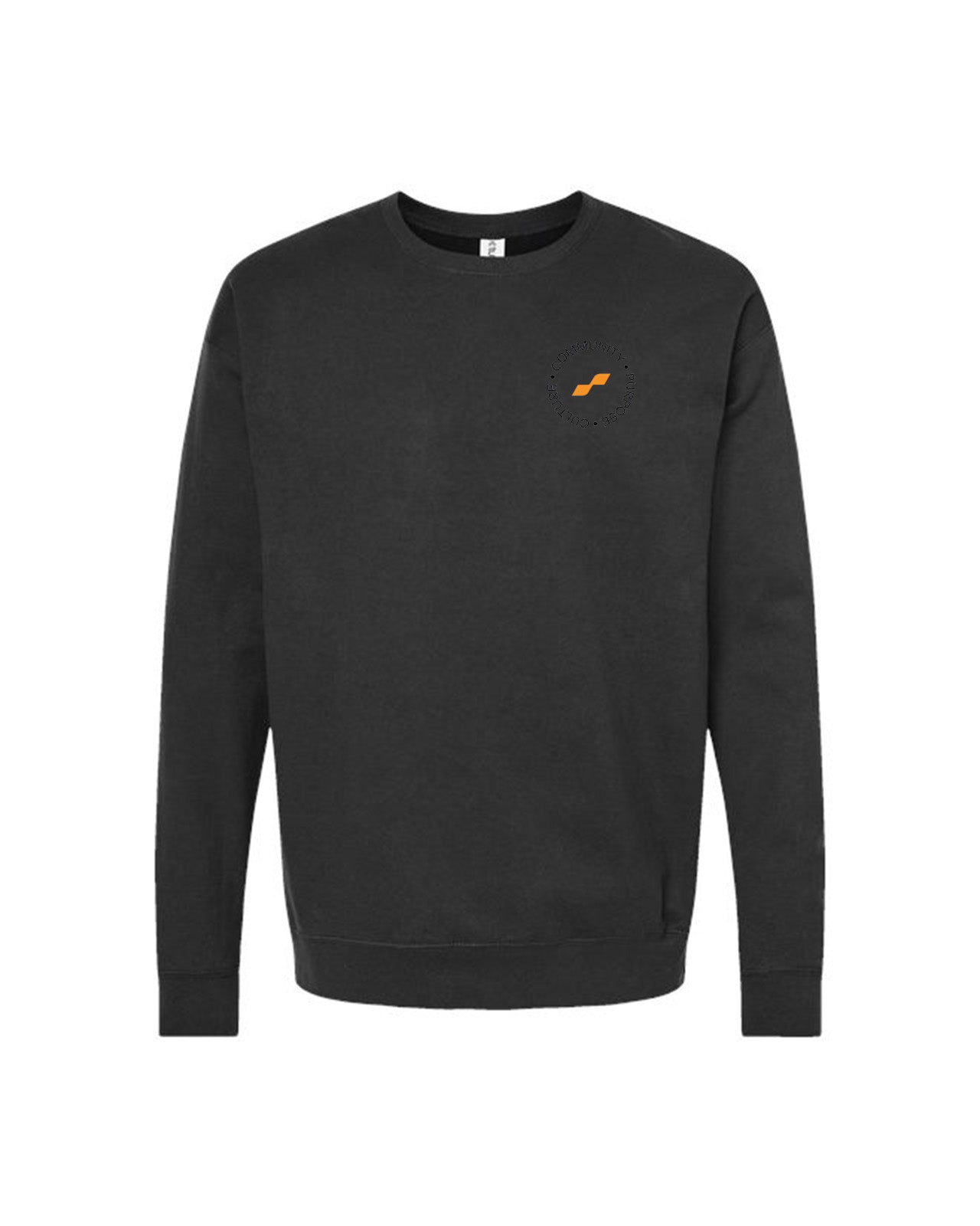 Custom Branded Crewneck Sweatshirt - Black