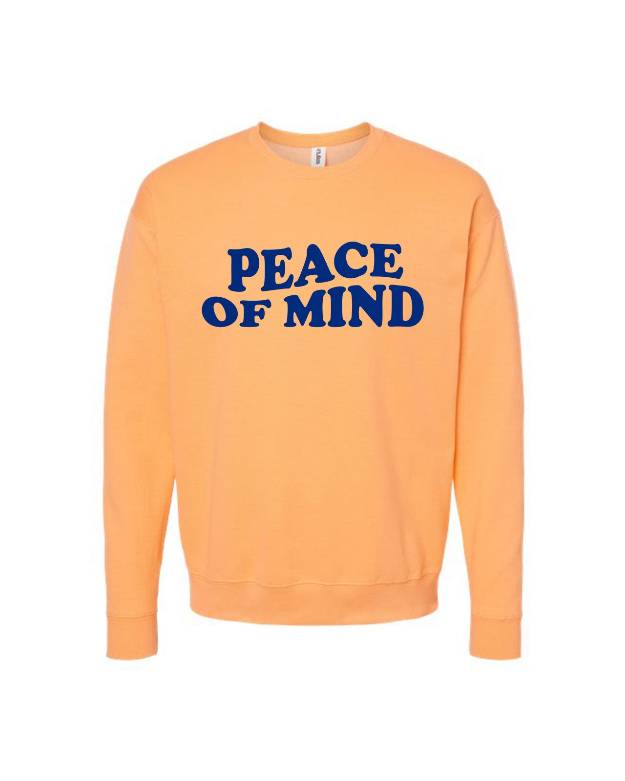 Custom Branded Crewneck Sweatshirt - Cantaloupe