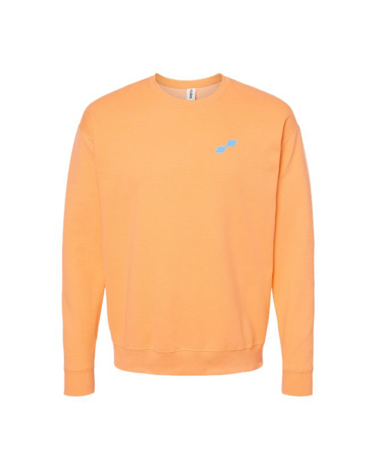 Custom Branded Crewneck Sweatshirt - Cantaloupe