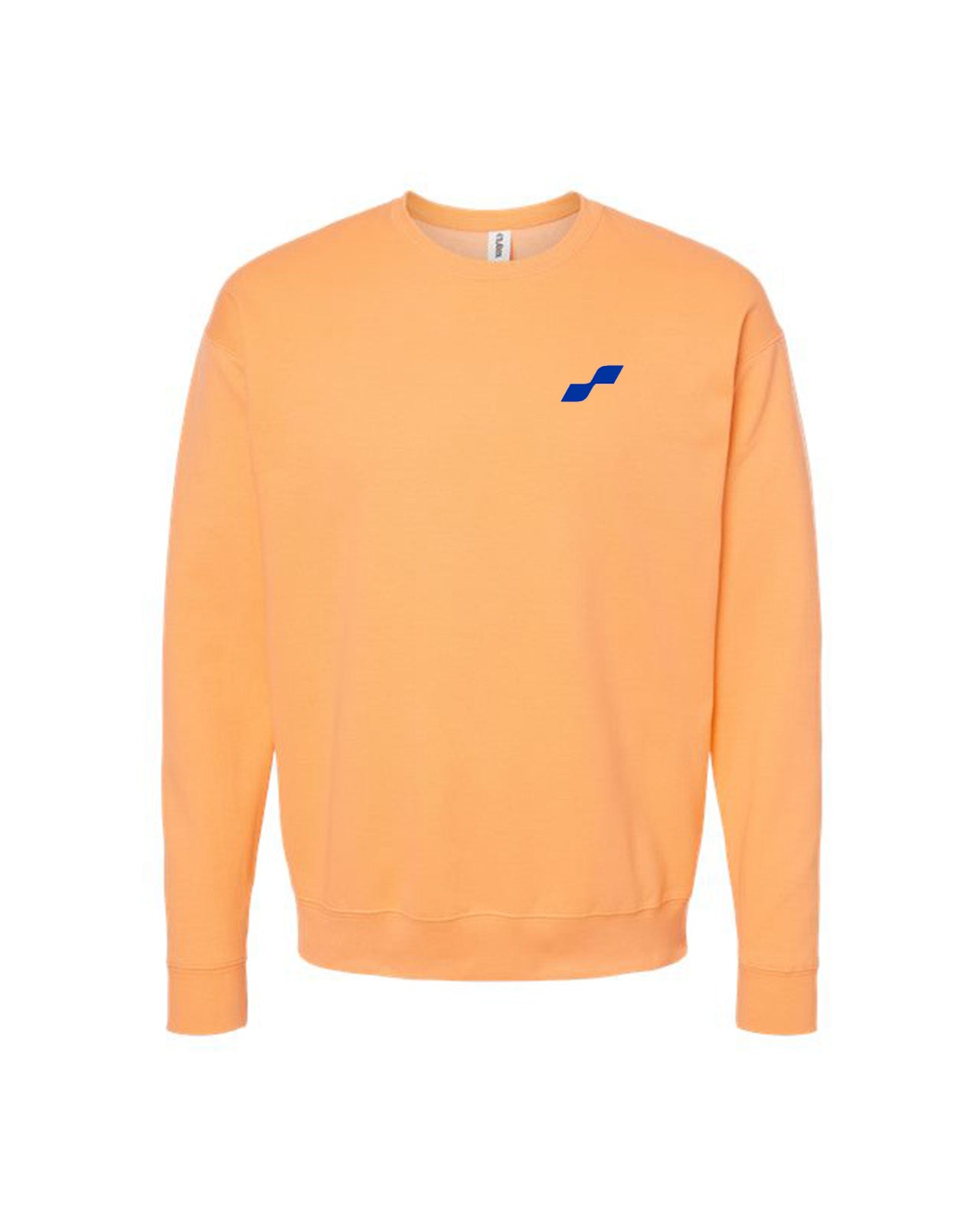 Custom Branded Crewneck Sweatshirt - Cantaloupe