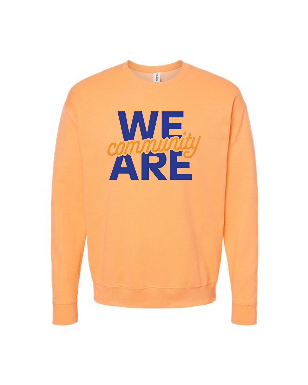 Custom Branded Crewneck Sweatshirt - Cantaloupe