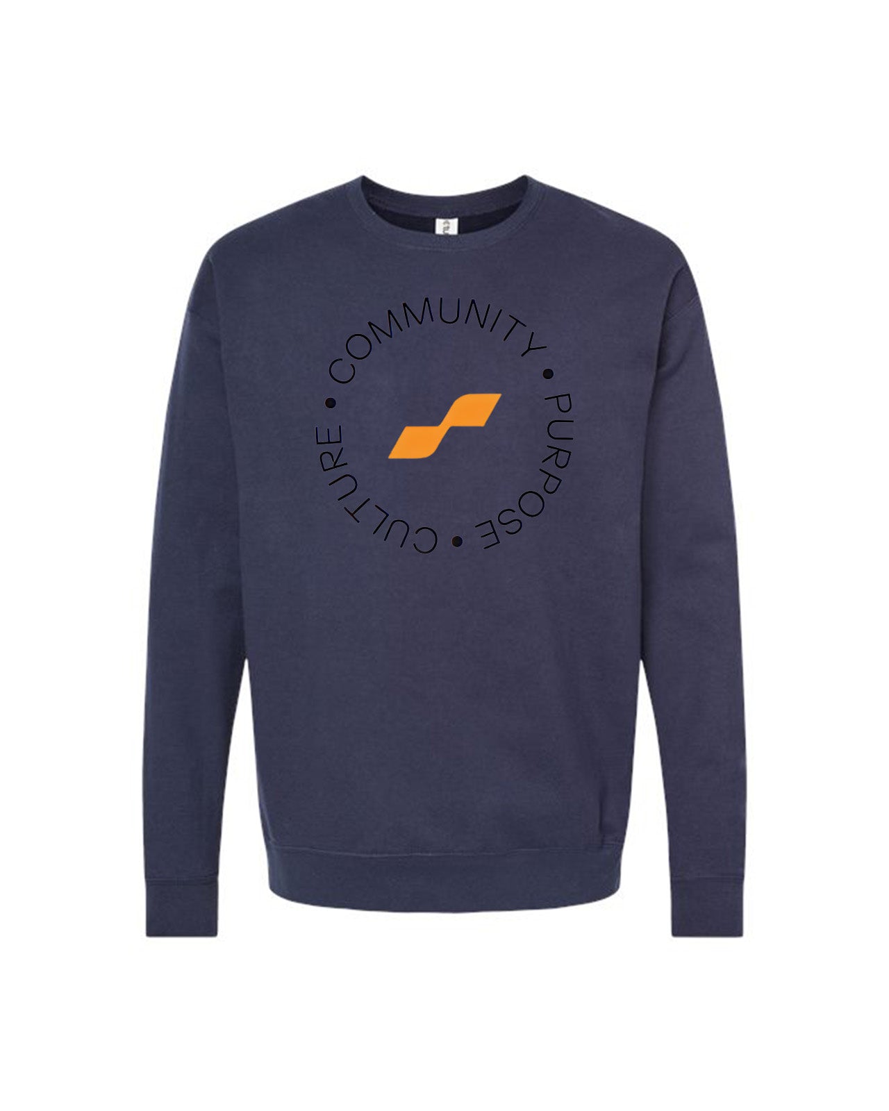 Custom Branded Crewneck Sweatshirt - Navy