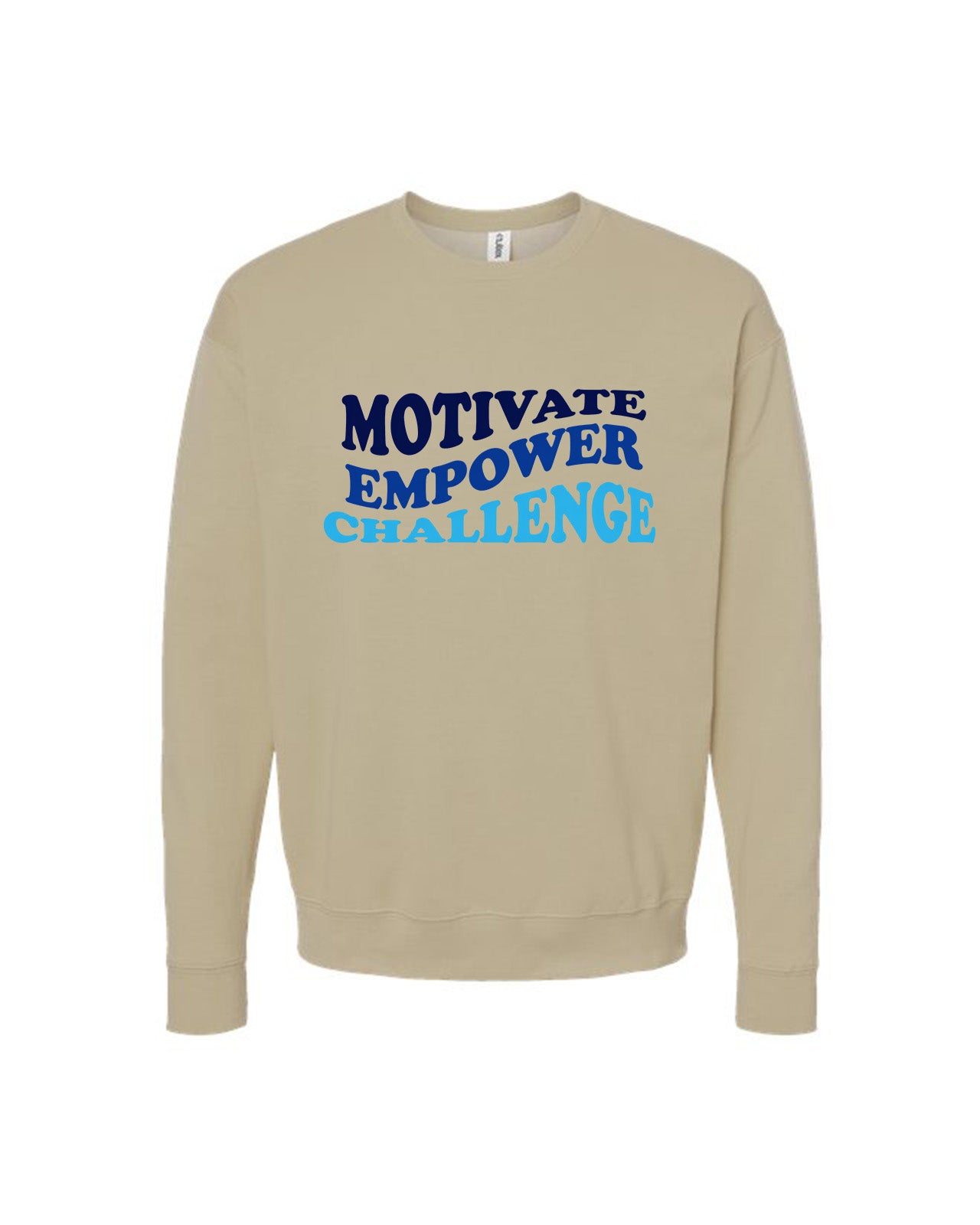 Custom Branded Crewneck Sweatshirt - Sand