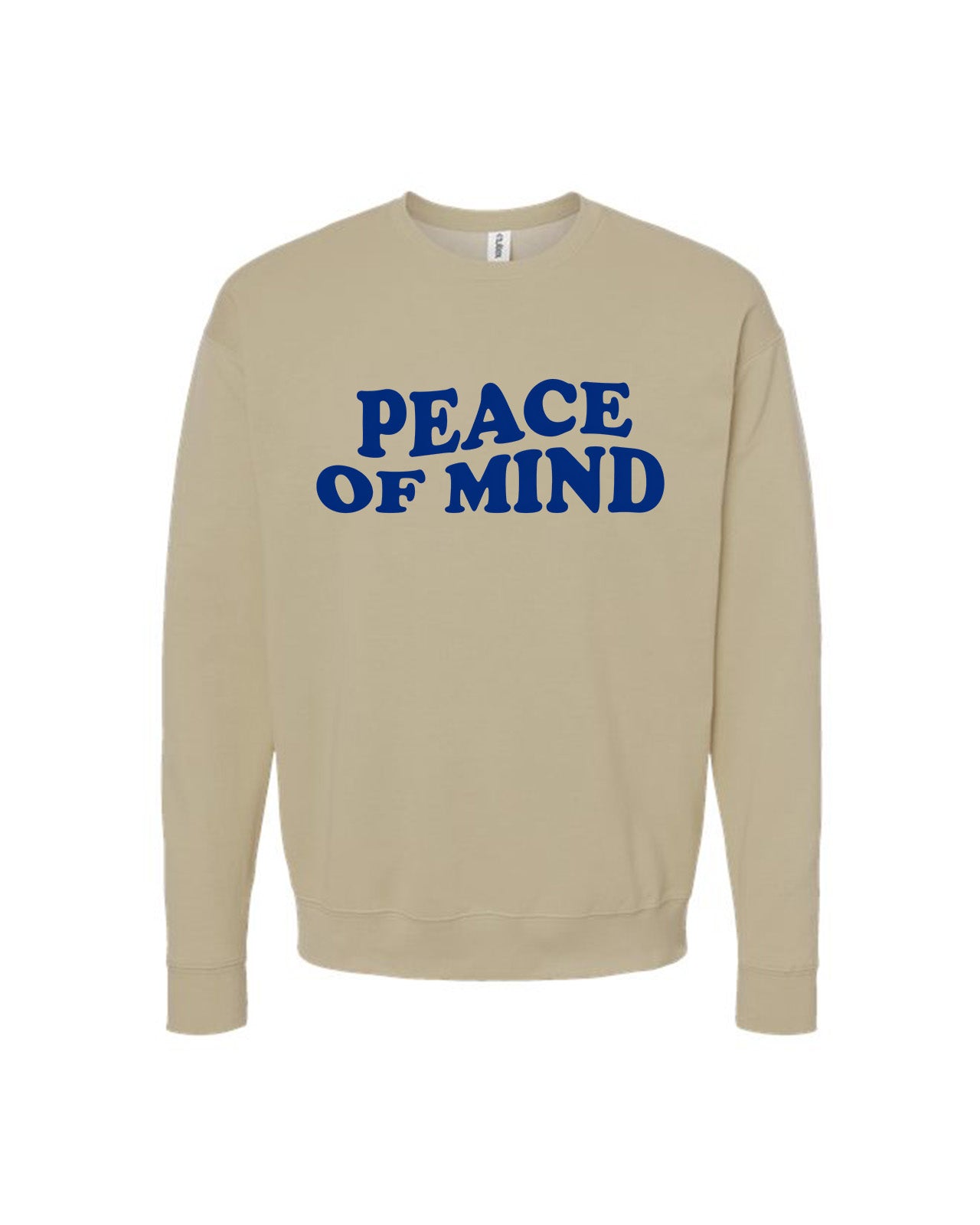 Custom Branded Crewneck Sweatshirt - Sand