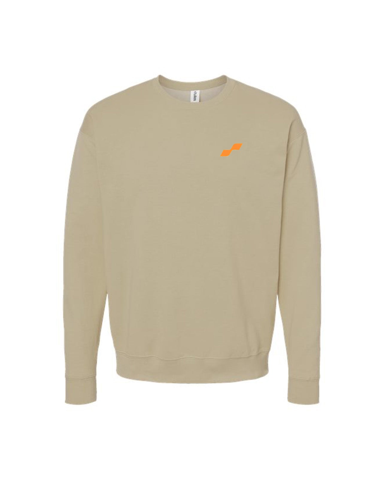 Custom Branded Crewneck Sweatshirt - Sand