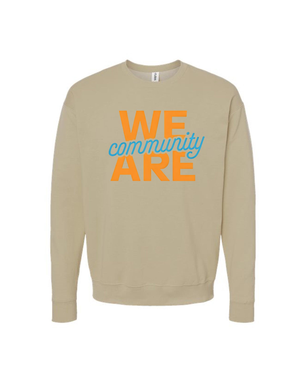Custom Branded Crewneck Sweatshirt - Sand