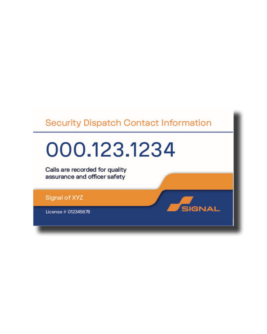 Dispatch Contact Cards