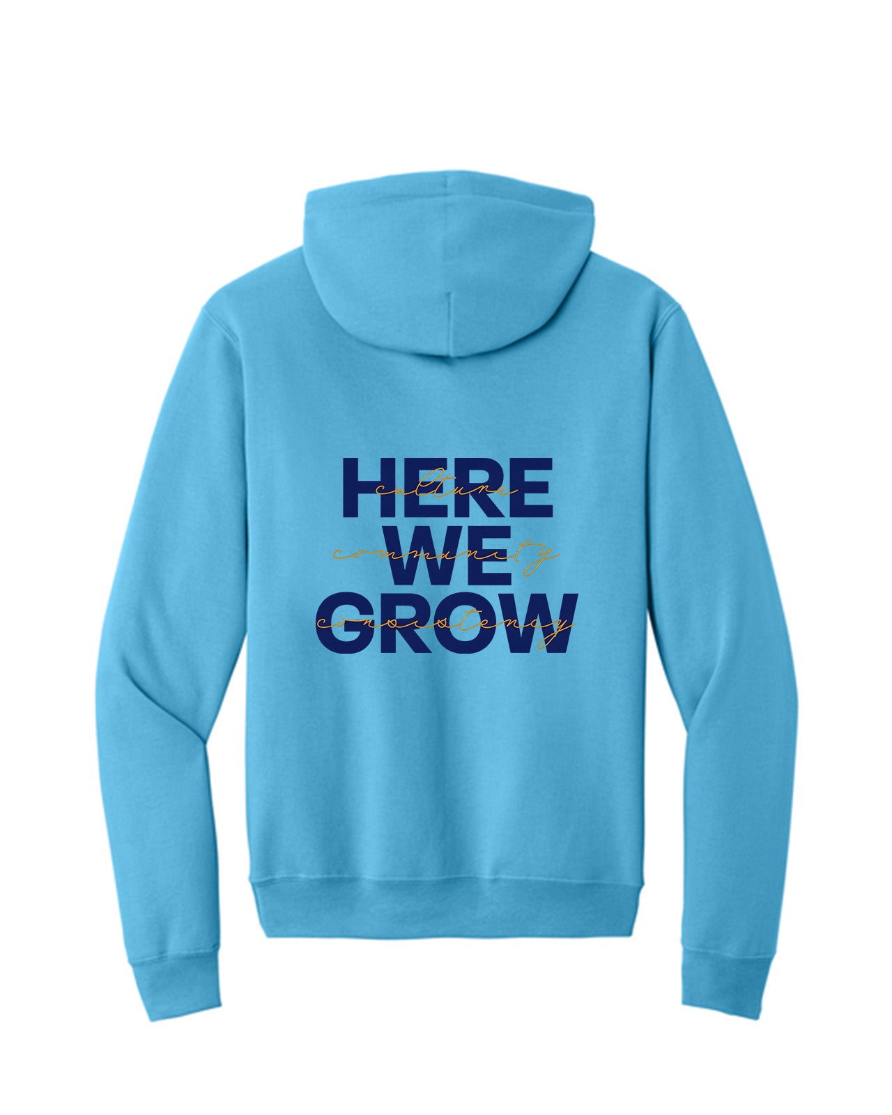 Custom Branded Hoodie - Aquatic Blue