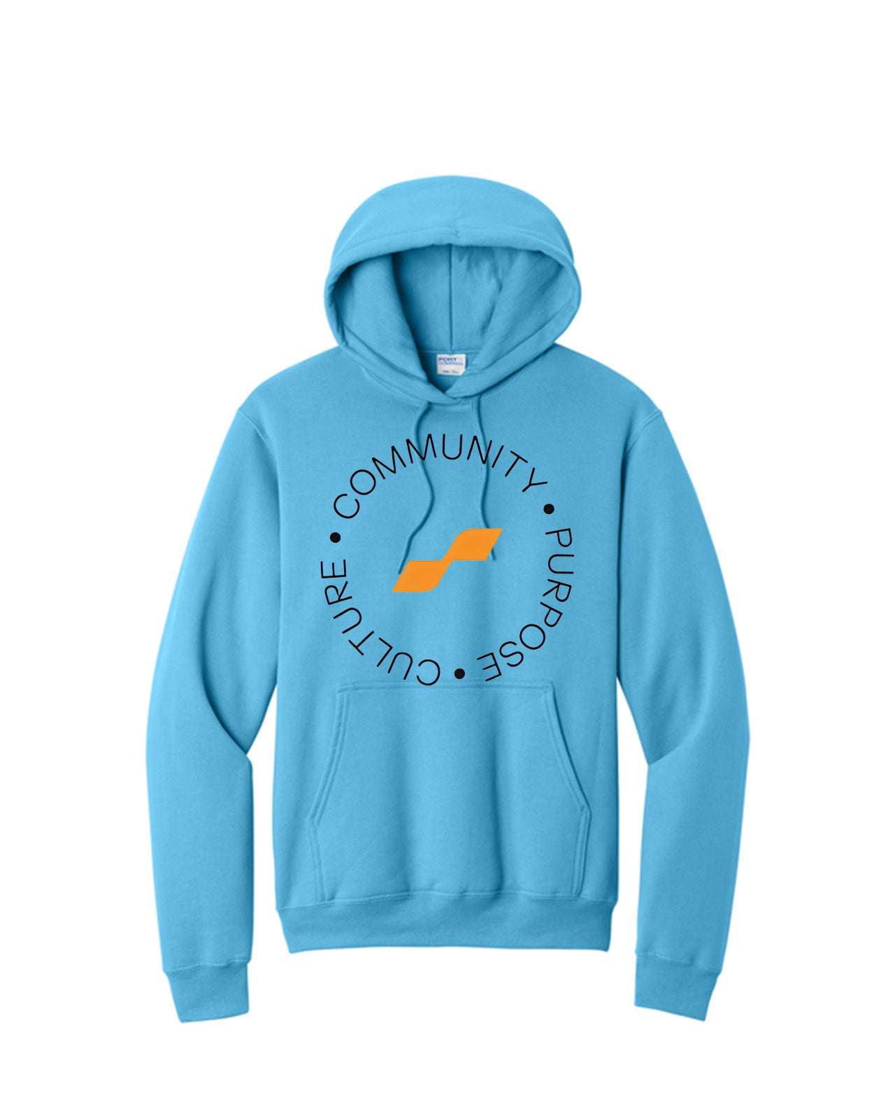 Custom Branded Hoodie - Aquatic Blue