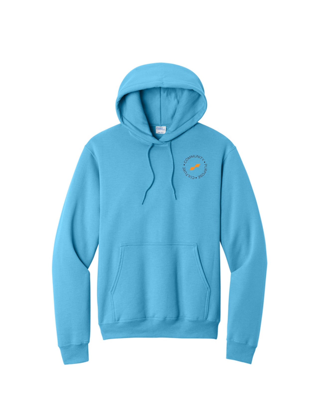 Custom Branded Hoodie - Aquatic Blue