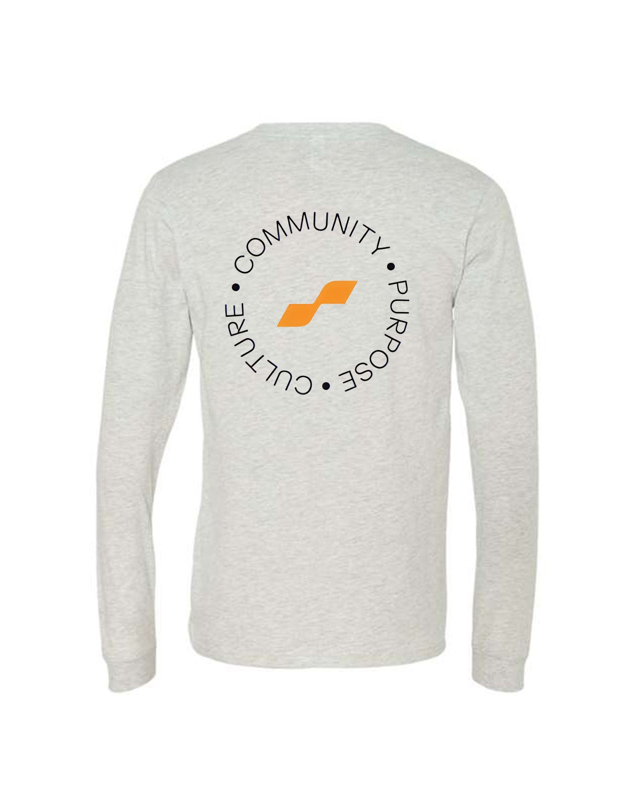 Custom Branded Long Sleeve Tee - Ash