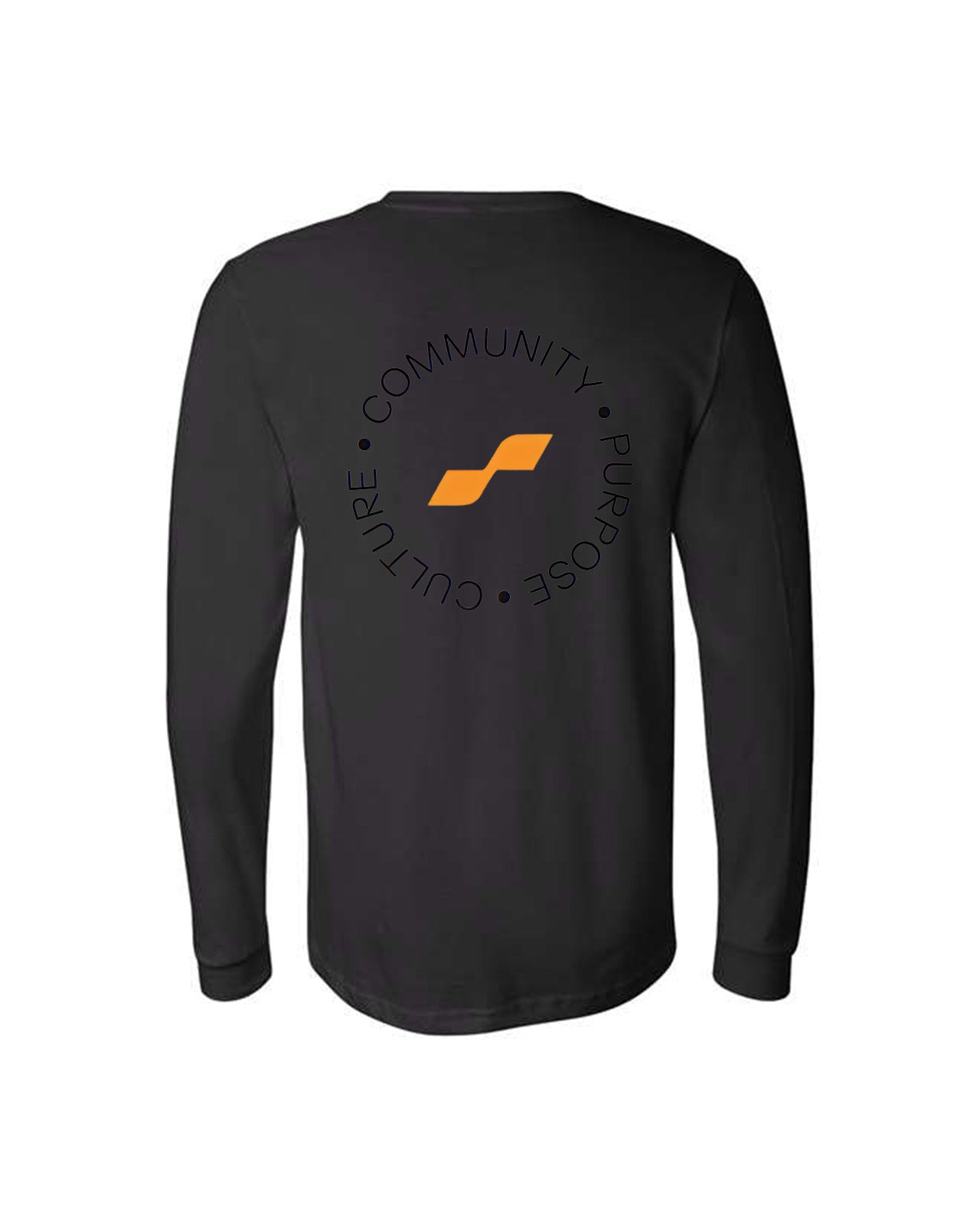 Custom Branded Long Sleeve Tee - Black