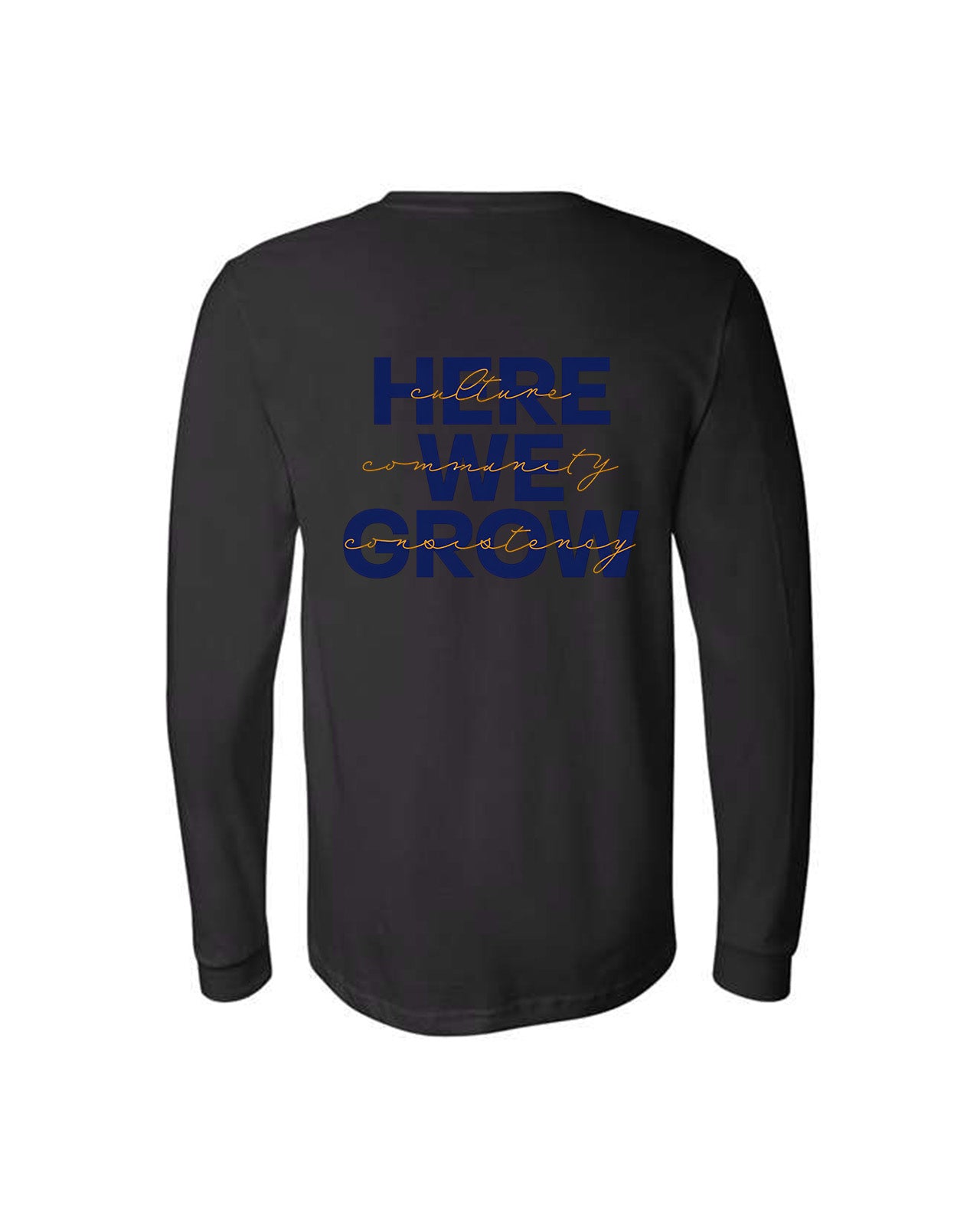 Custom Branded Long Sleeve Tee - Black