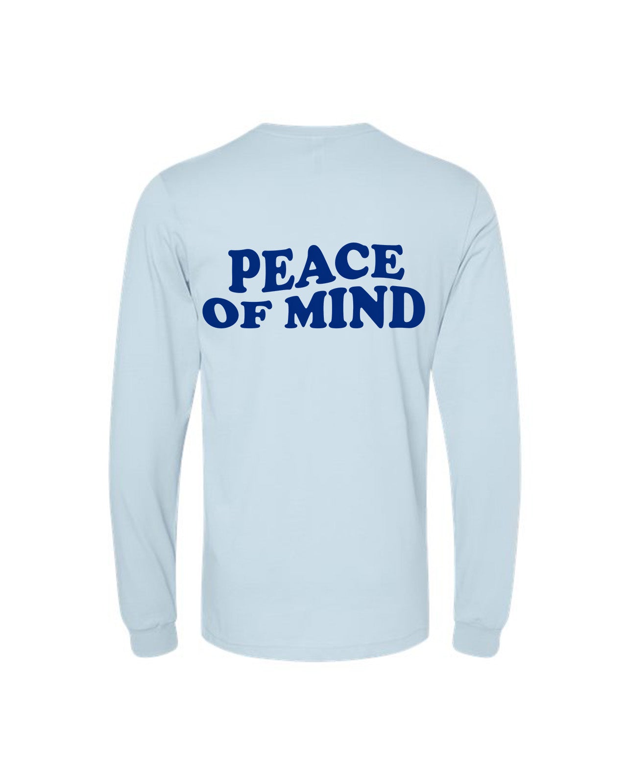 Custom Branded Long Sleeve Tee - Baby Blue