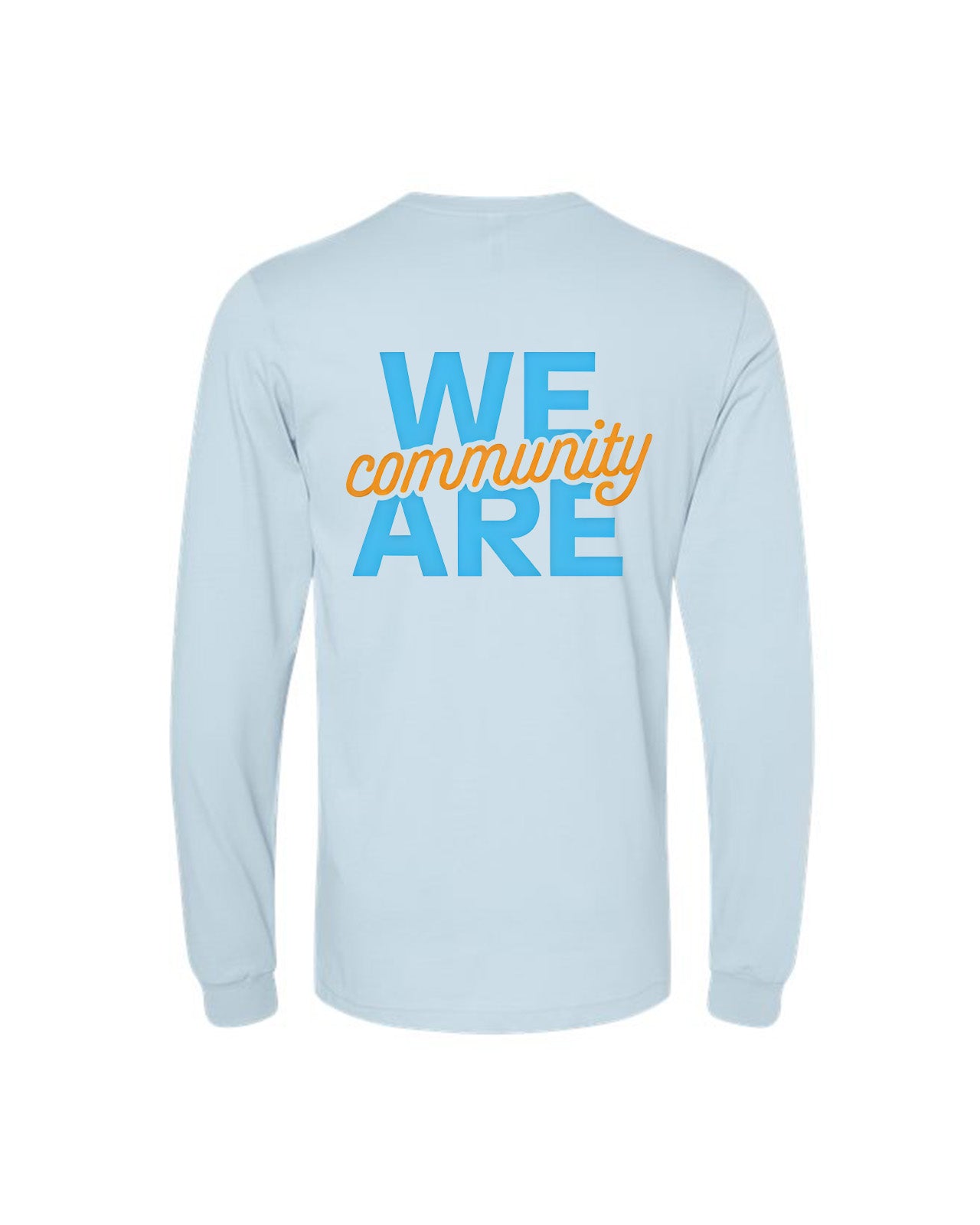 Custom Branded Long Sleeve Tee - Baby Blue