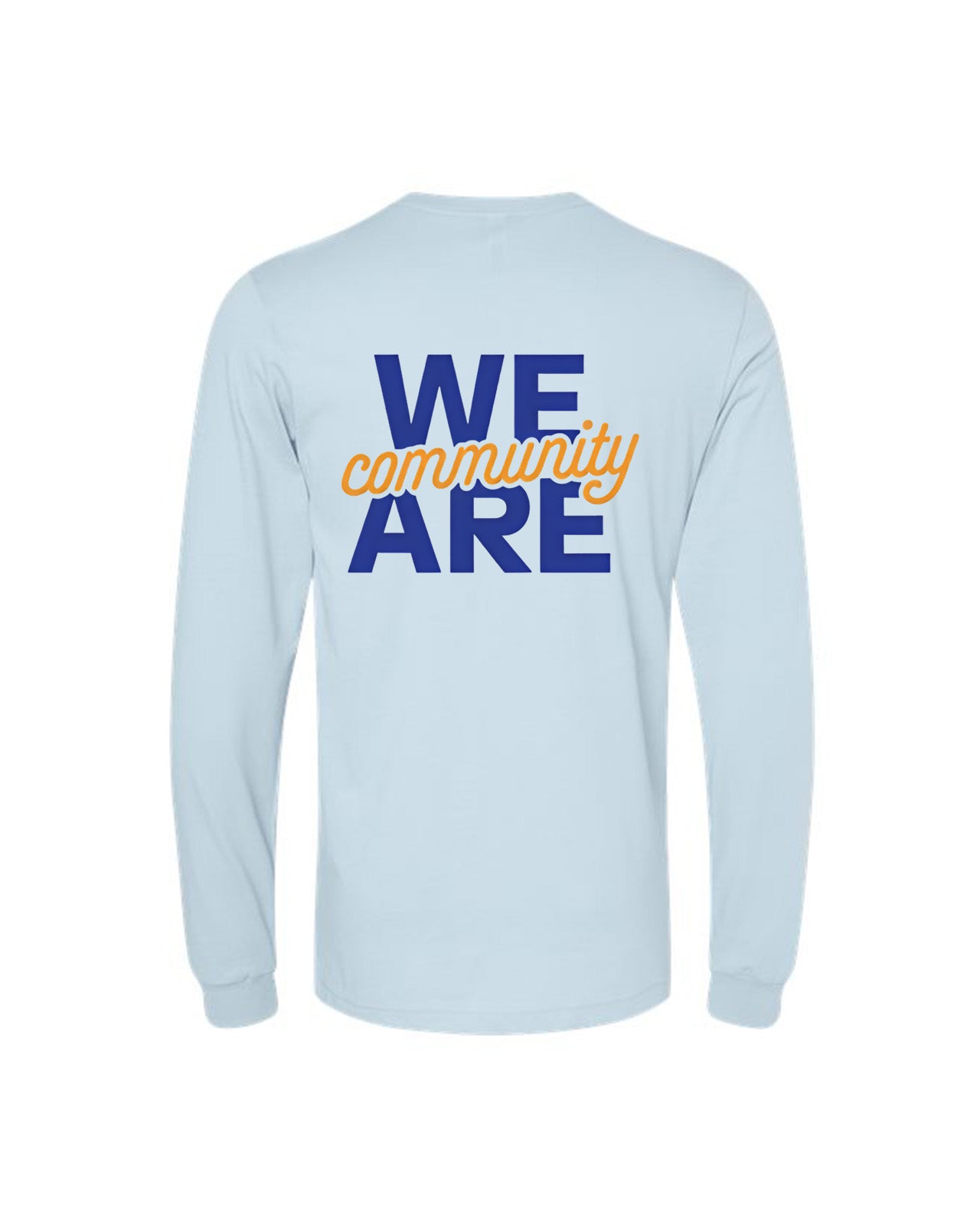 Custom Branded Long Sleeve Tee - Baby Blue