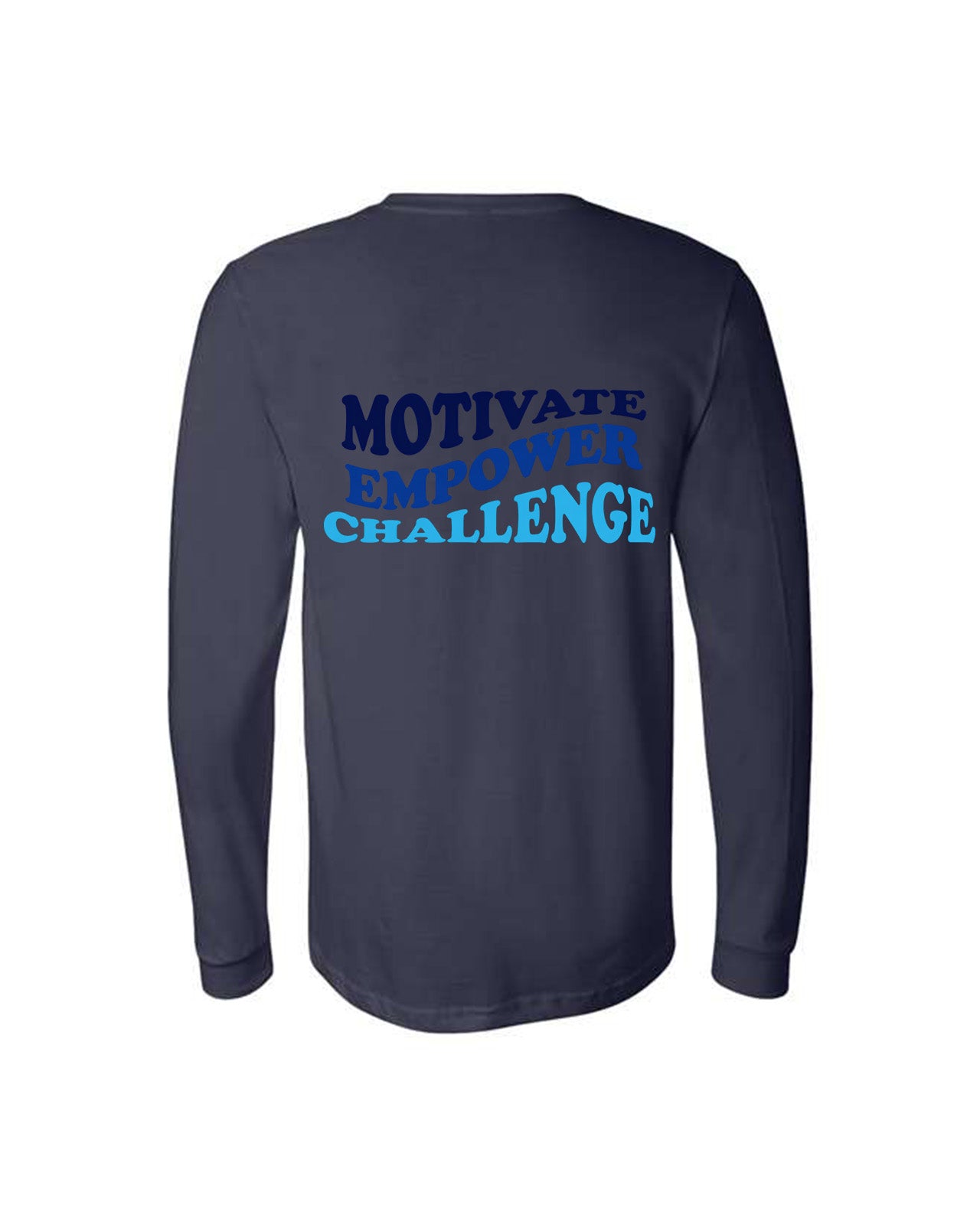 Custom Branded Long Sleeve Tee - Navy