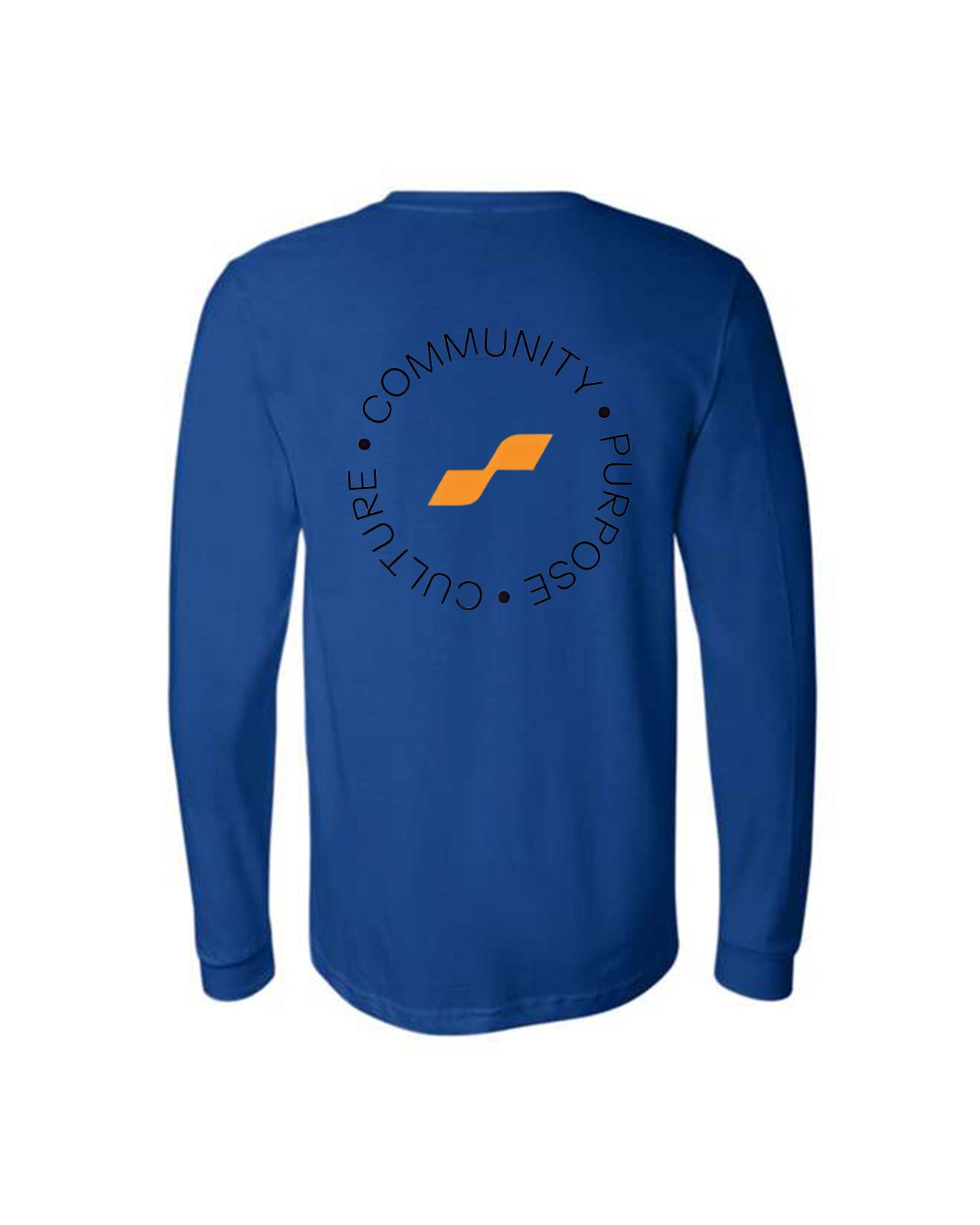Custom Branded Long Sleeve Tee - Royal