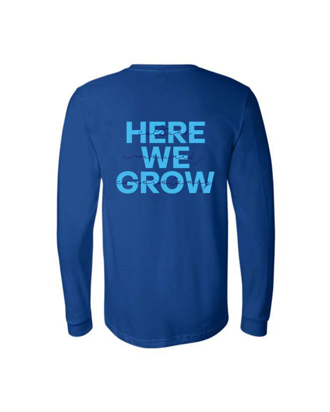 Custom Branded Long Sleeve Tee - Royal