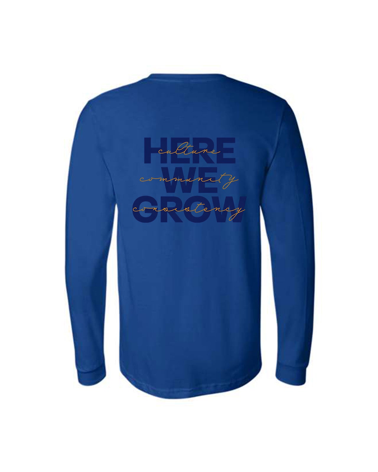Custom Branded Long Sleeve Tee - Royal