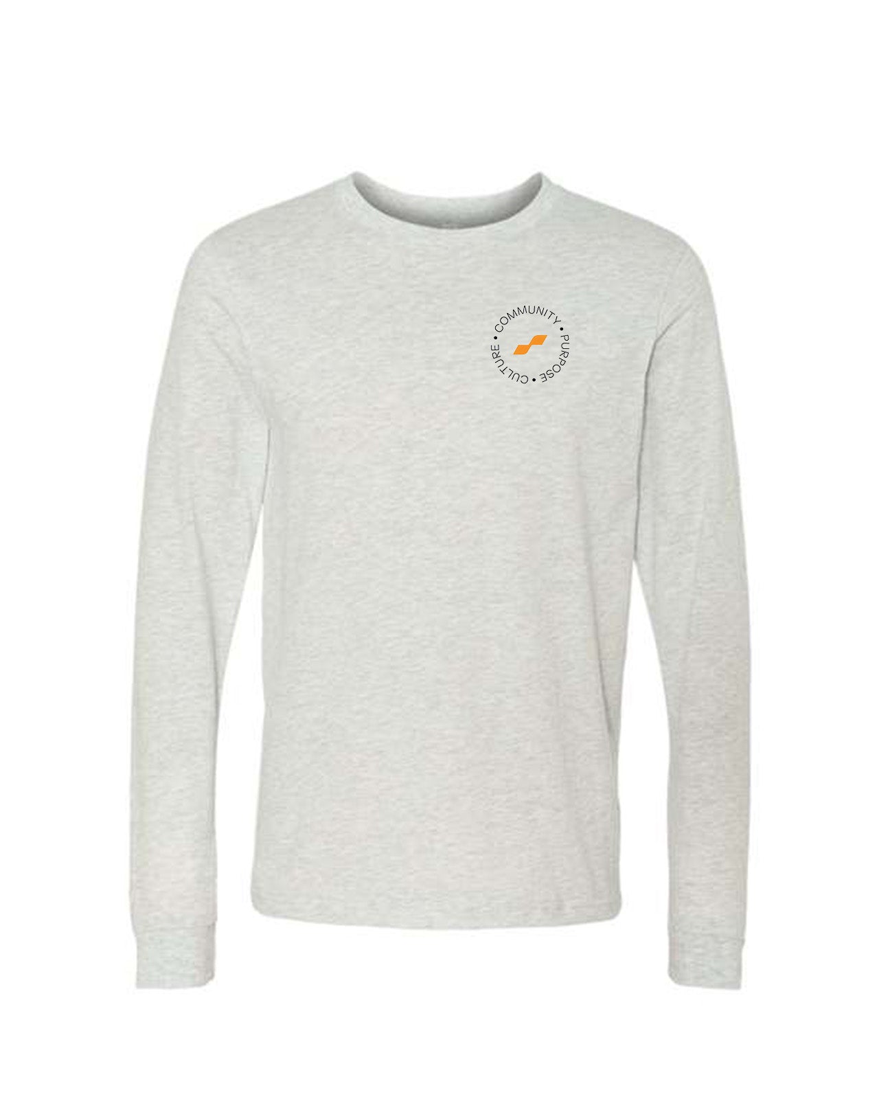 Custom Branded Long Sleeve Tee - Ash