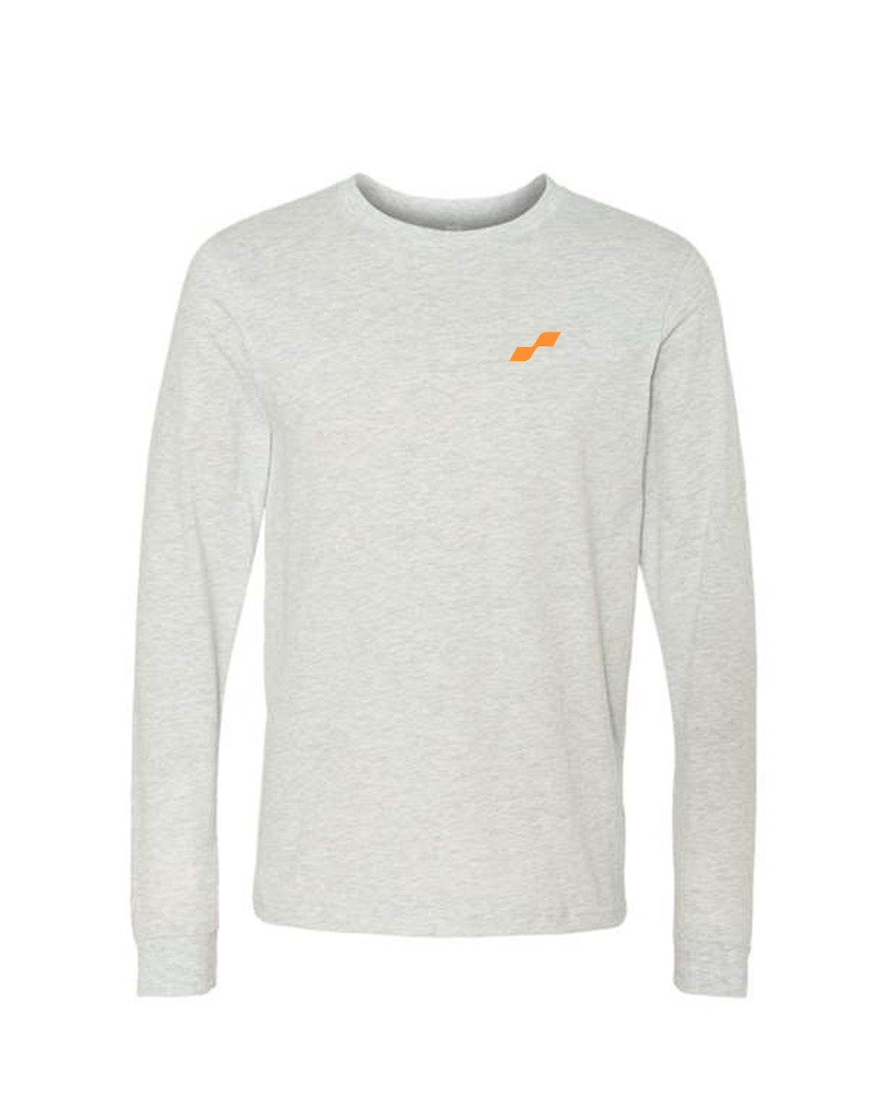 Custom Branded Long Sleeve Tee - Ash