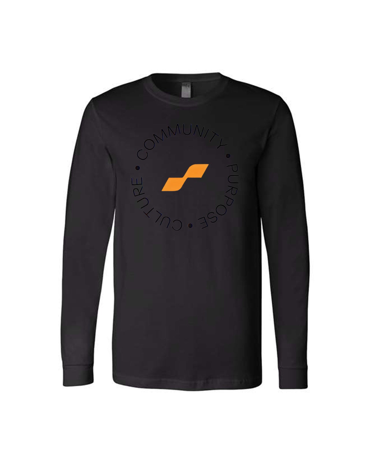 Custom Branded Long Sleeve Tee - Black