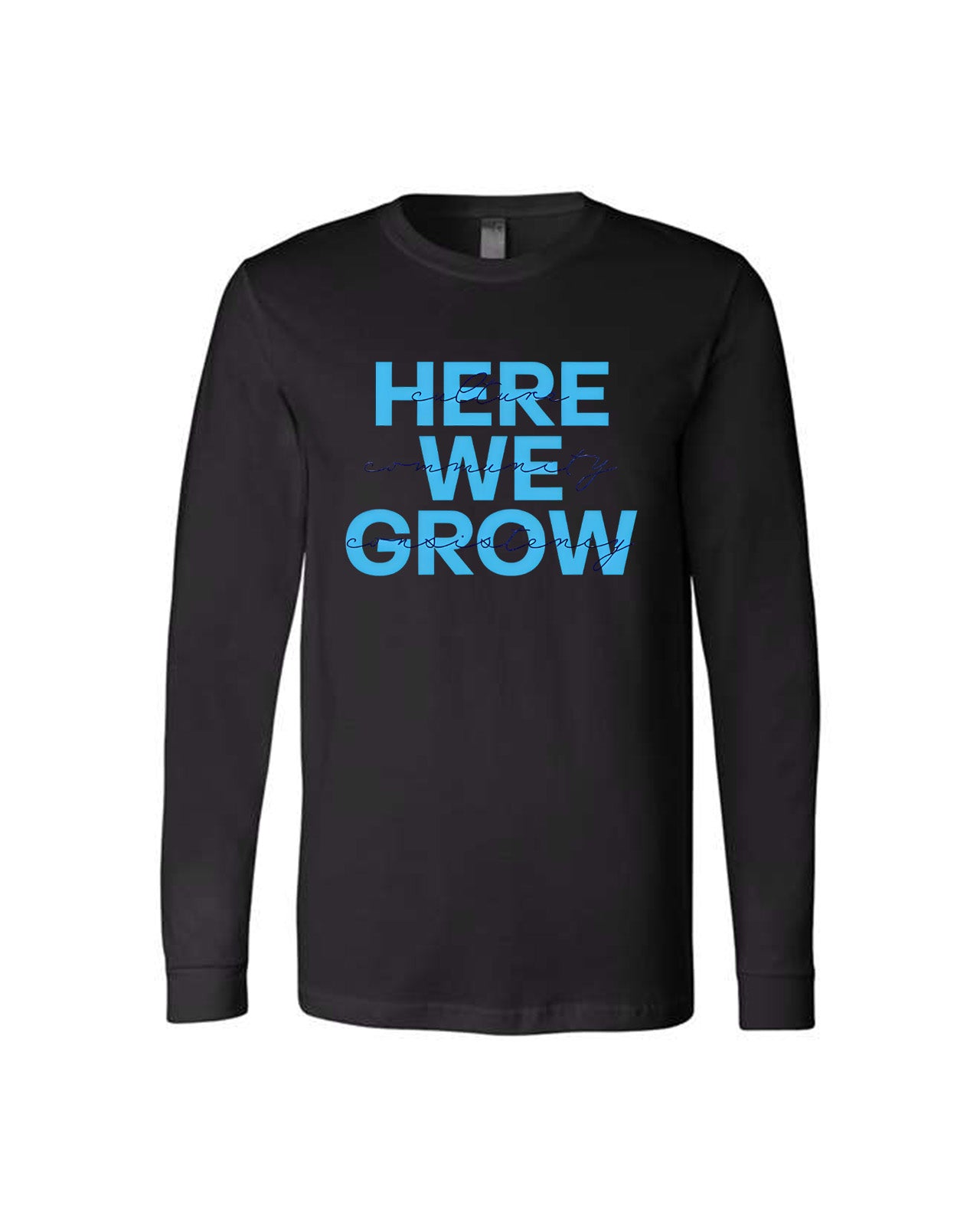 Custom Branded Long Sleeve Tee - Black