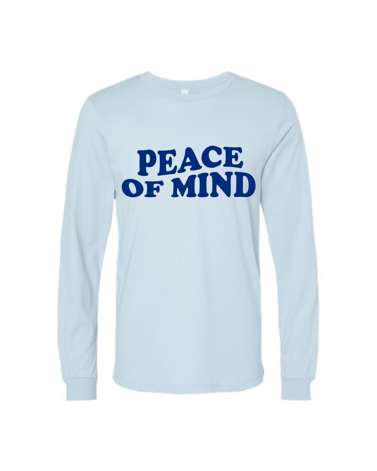 Custom Branded Long Sleeve Tee - Baby Blue