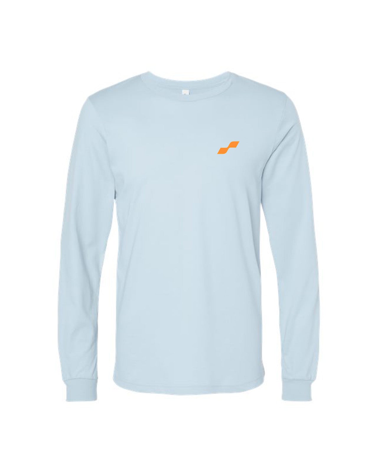 Custom Branded Long Sleeve Tee - Baby Blue
