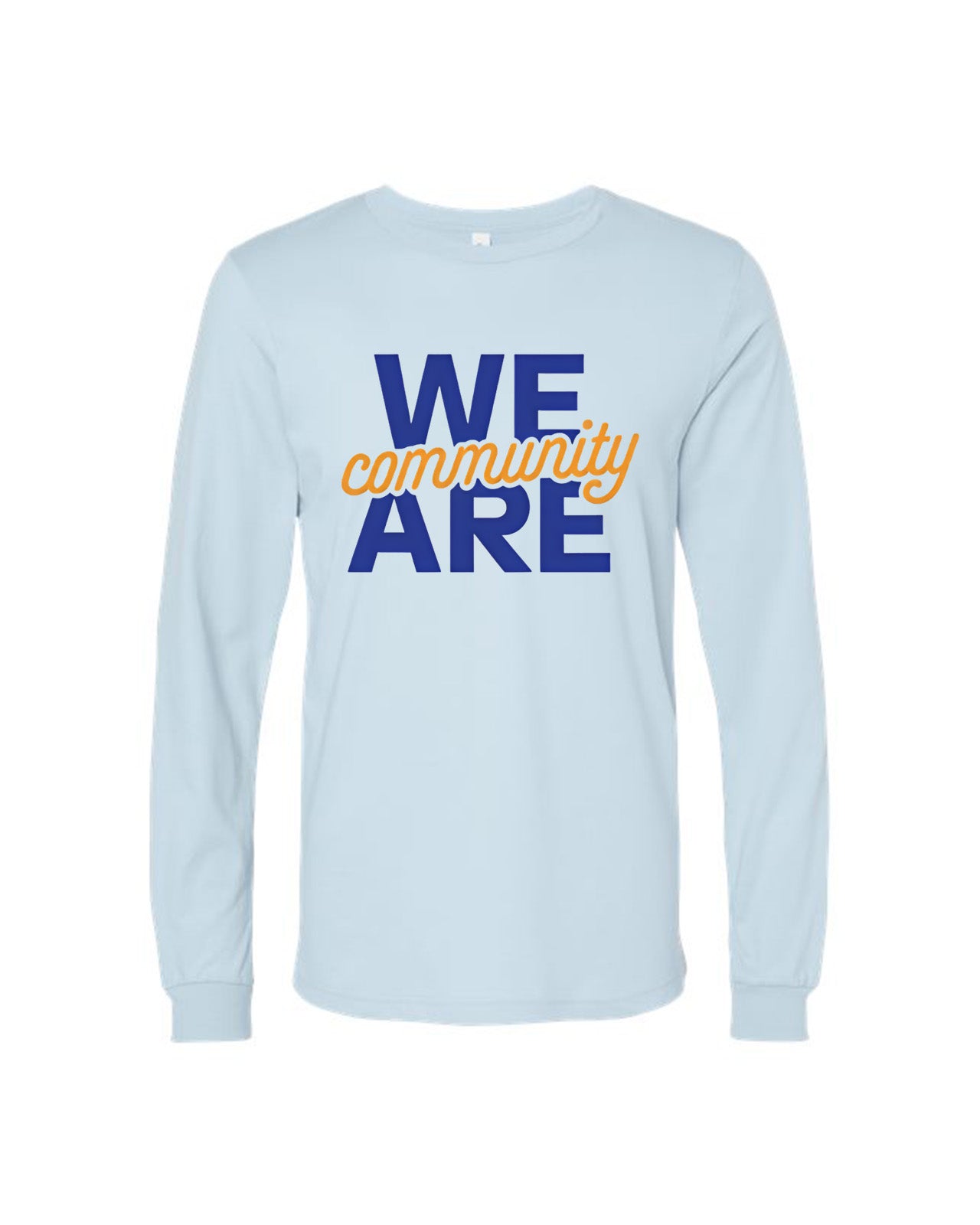 Custom Branded Long Sleeve Tee - Baby Blue
