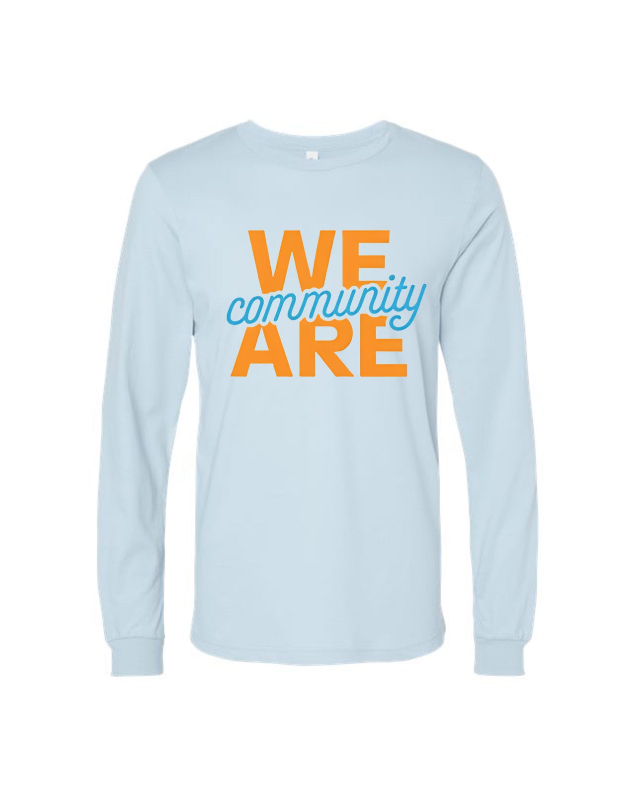 Custom Branded Long Sleeve Tee - Baby Blue