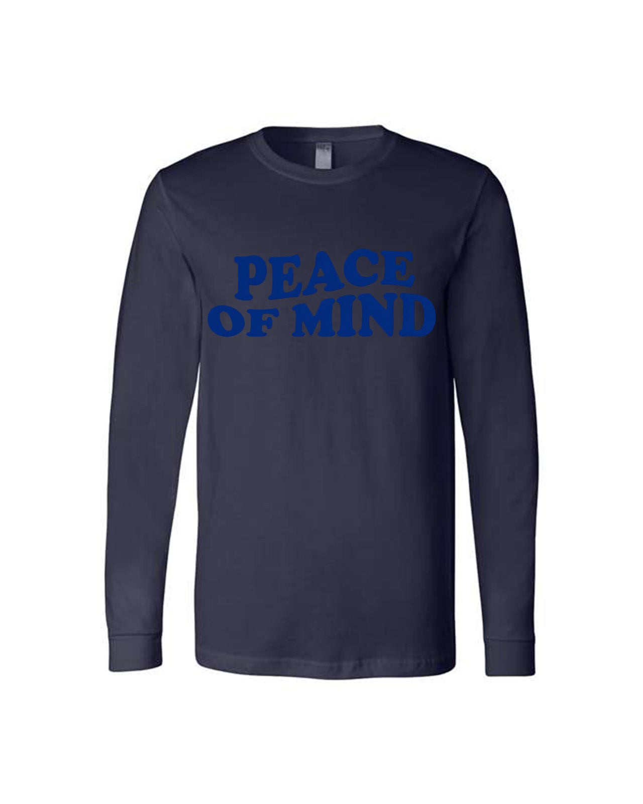 Custom Branded Long Sleeve Tee - Navy