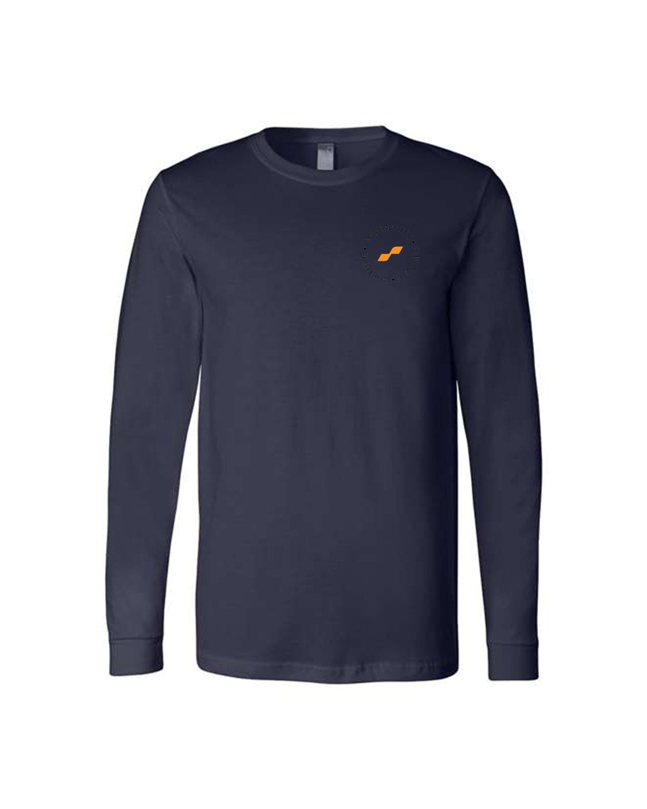 Custom Branded Long Sleeve Tee - Navy