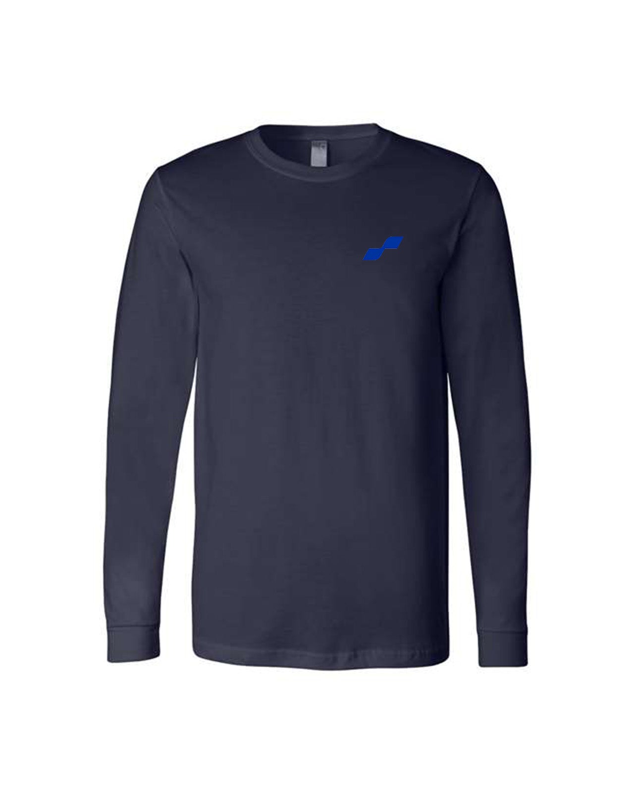 Custom Branded Long Sleeve Tee - Navy