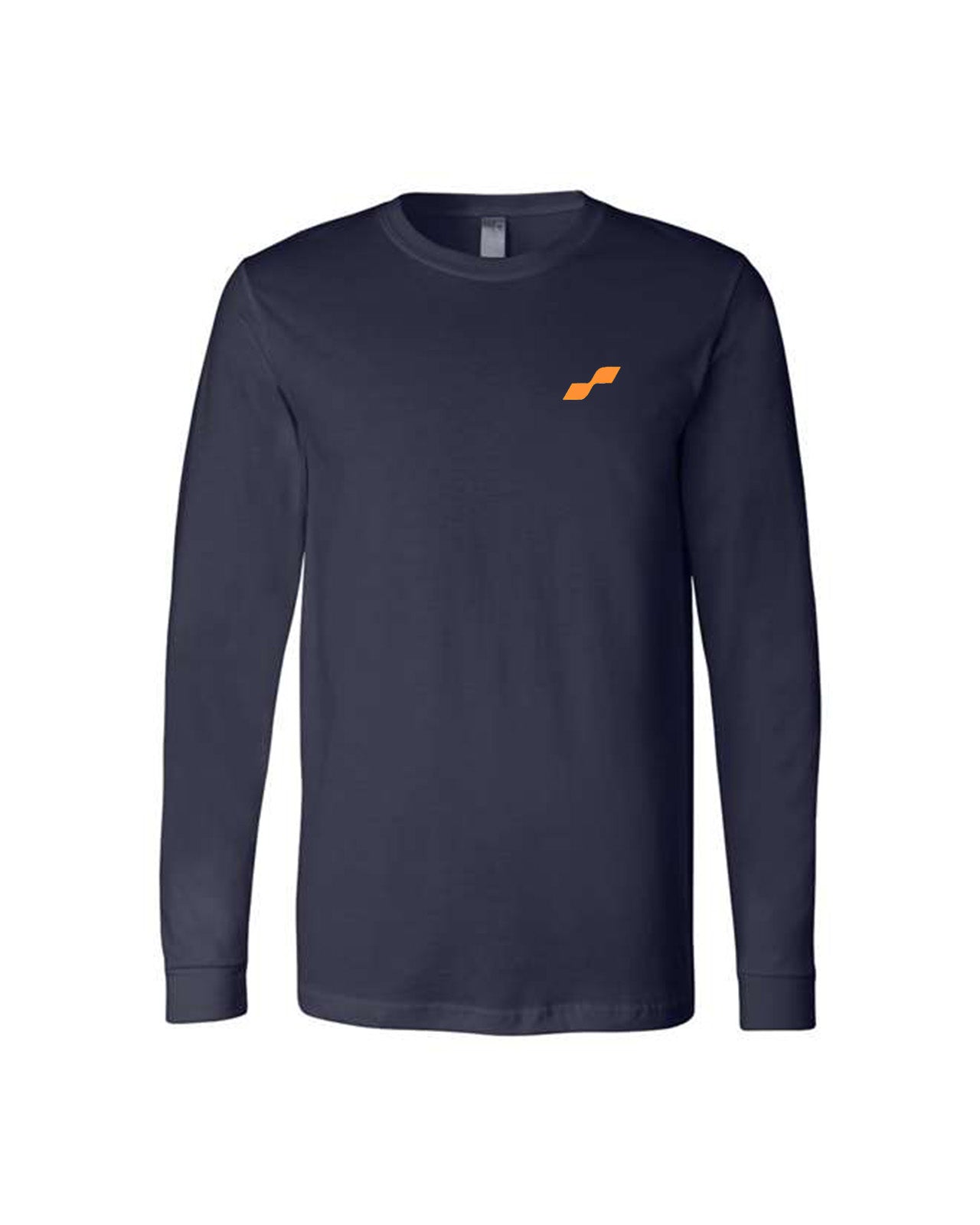 Custom Branded Long Sleeve Tee - Navy