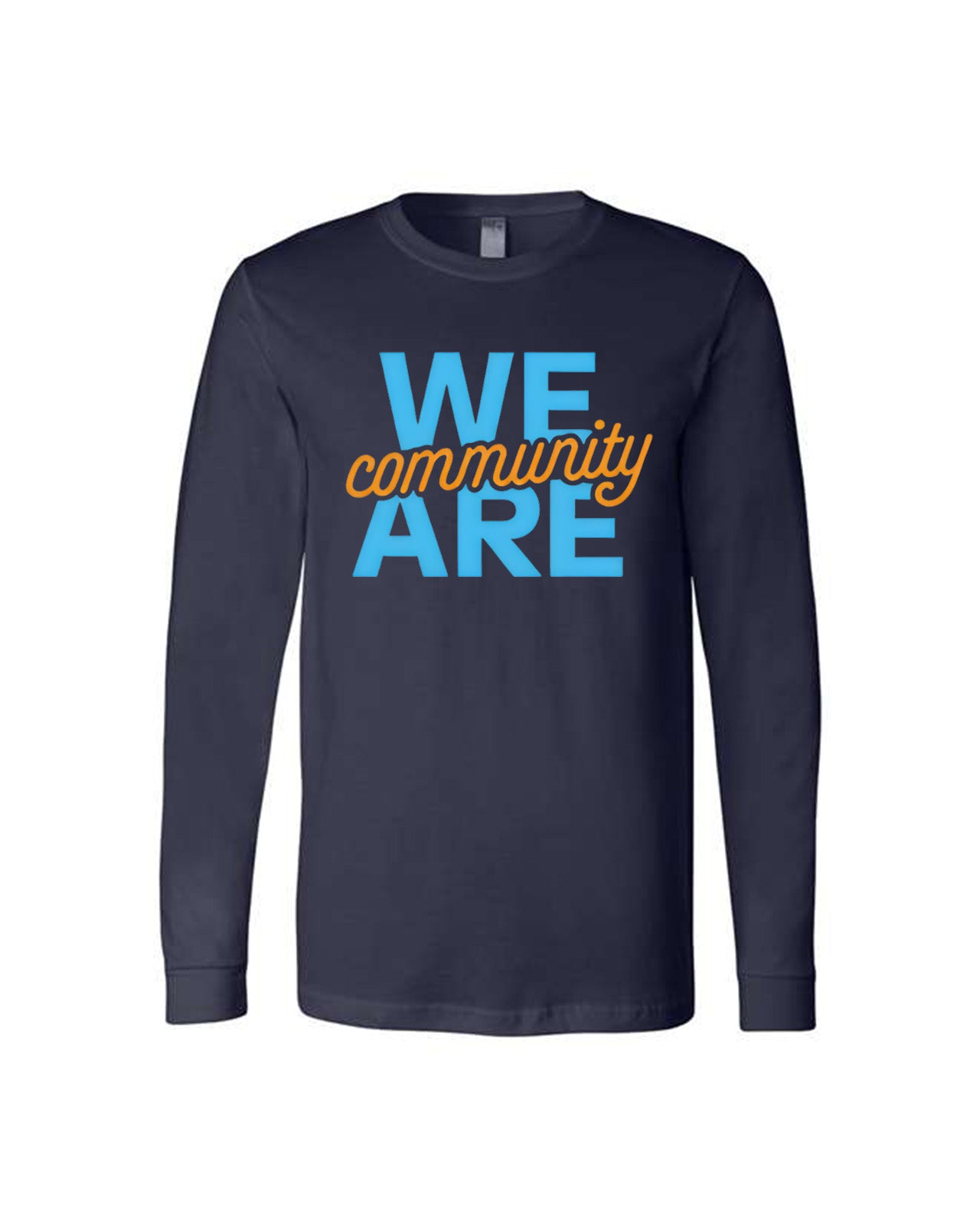 Custom Branded Long Sleeve Tee - Navy