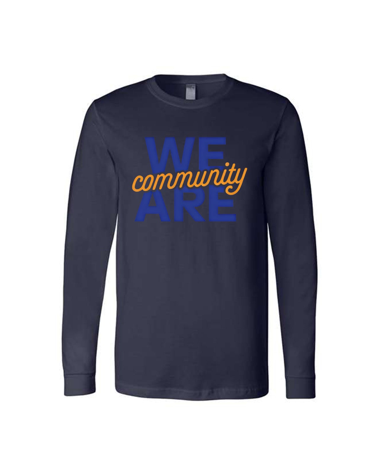 Custom Branded Long Sleeve Tee - Navy