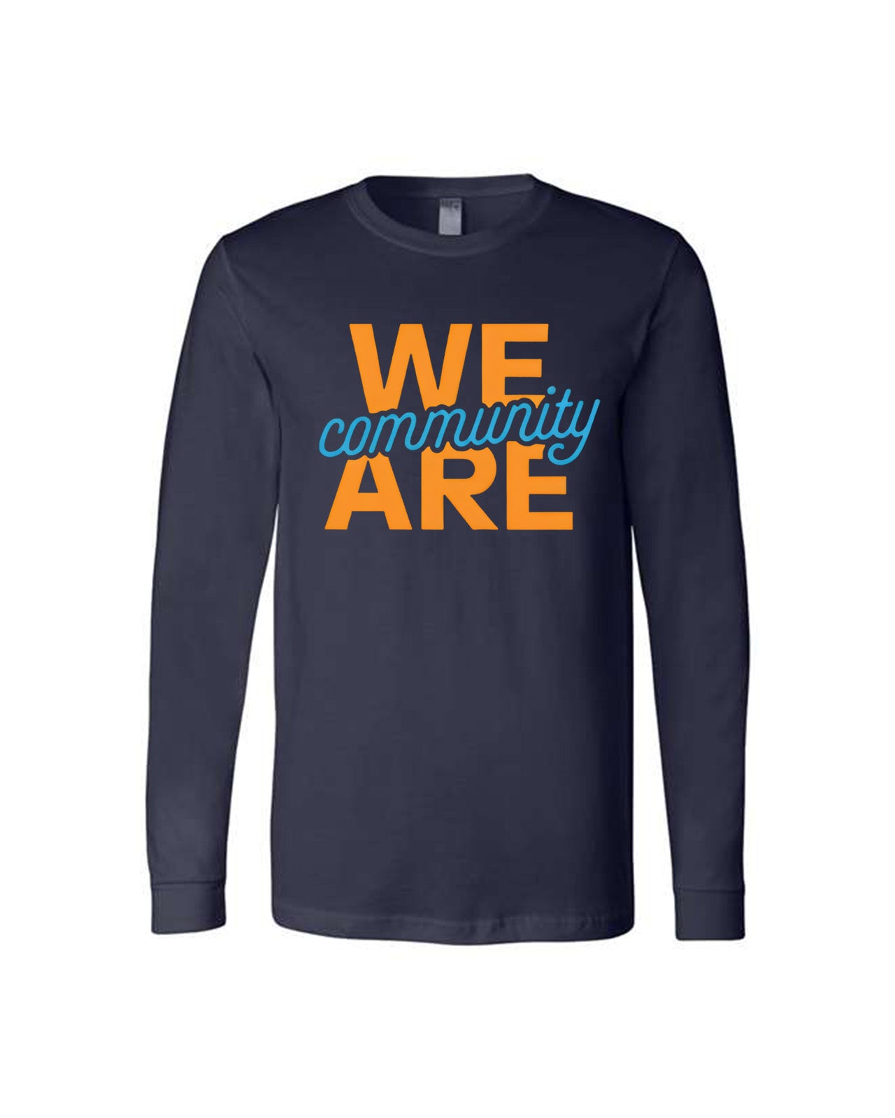 Custom Branded Long Sleeve Tee - Navy
