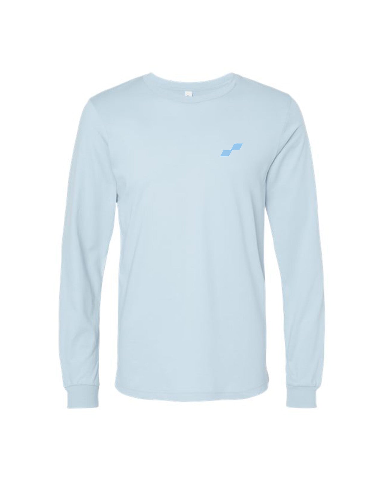 Custom Branded Long Sleeve Tee - Baby Blue