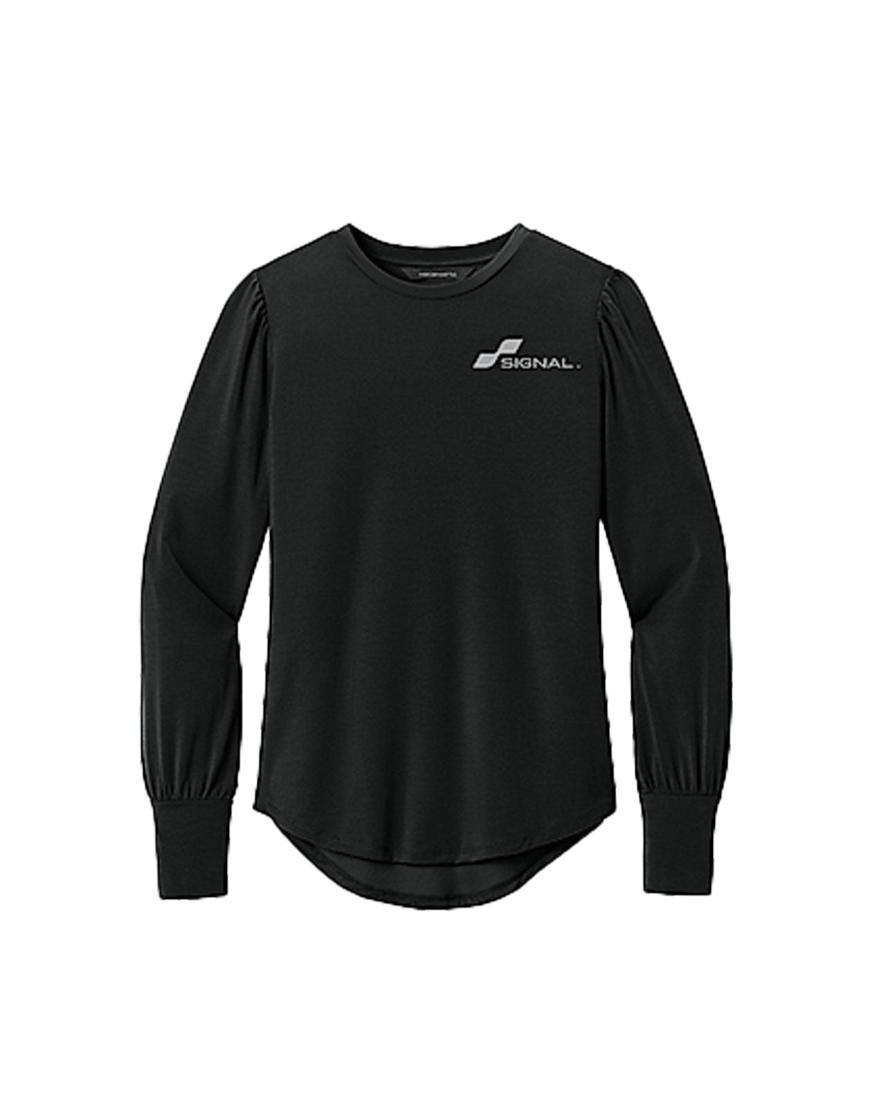 Mercer + Mettle Women's Stretch Jersey Long Sleeve Blouson Top