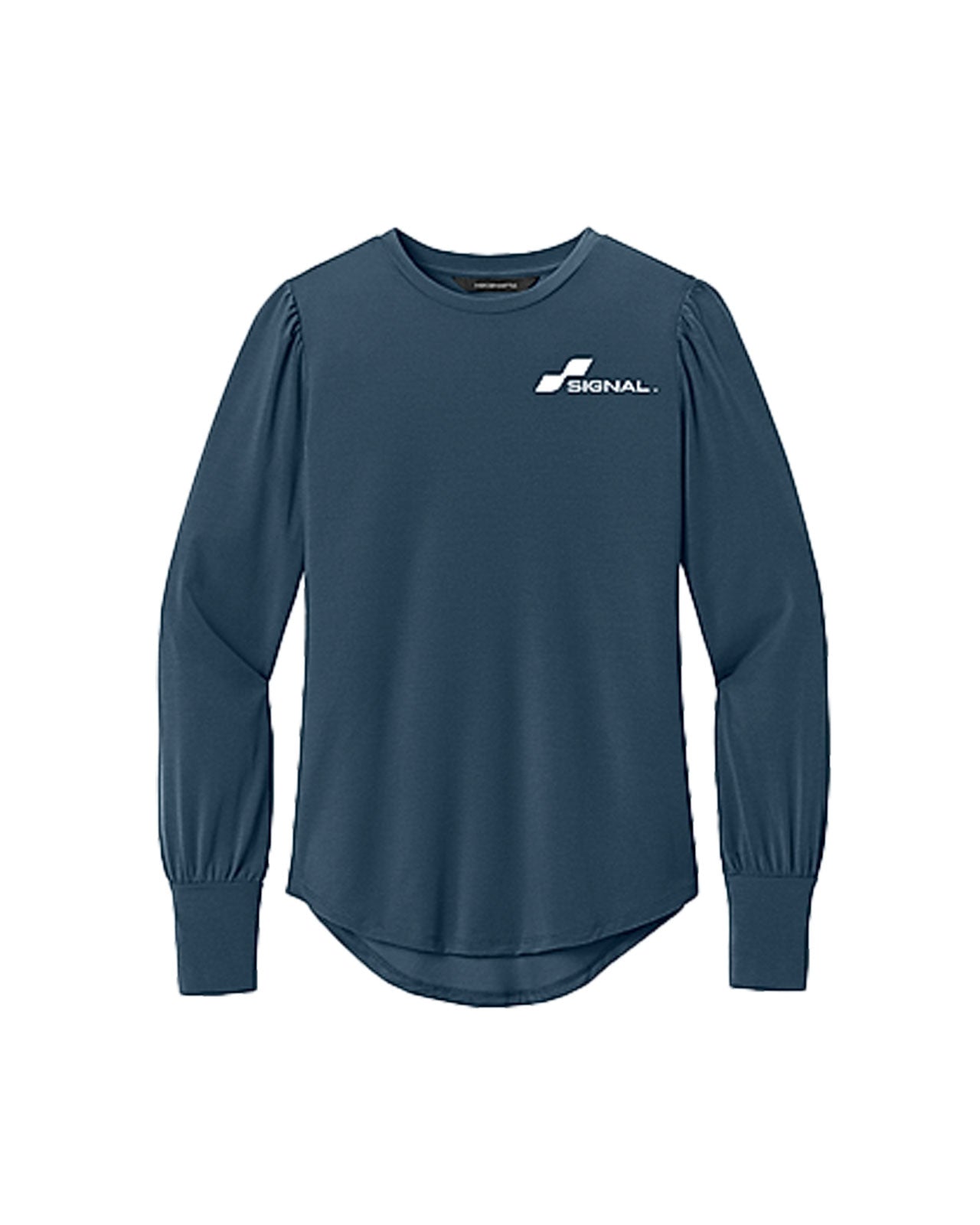 Mercer + Mettle Women's Stretch Jersey Long Sleeve Blouson Top
