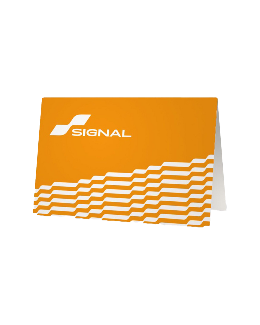 Signal Orange Blank Card