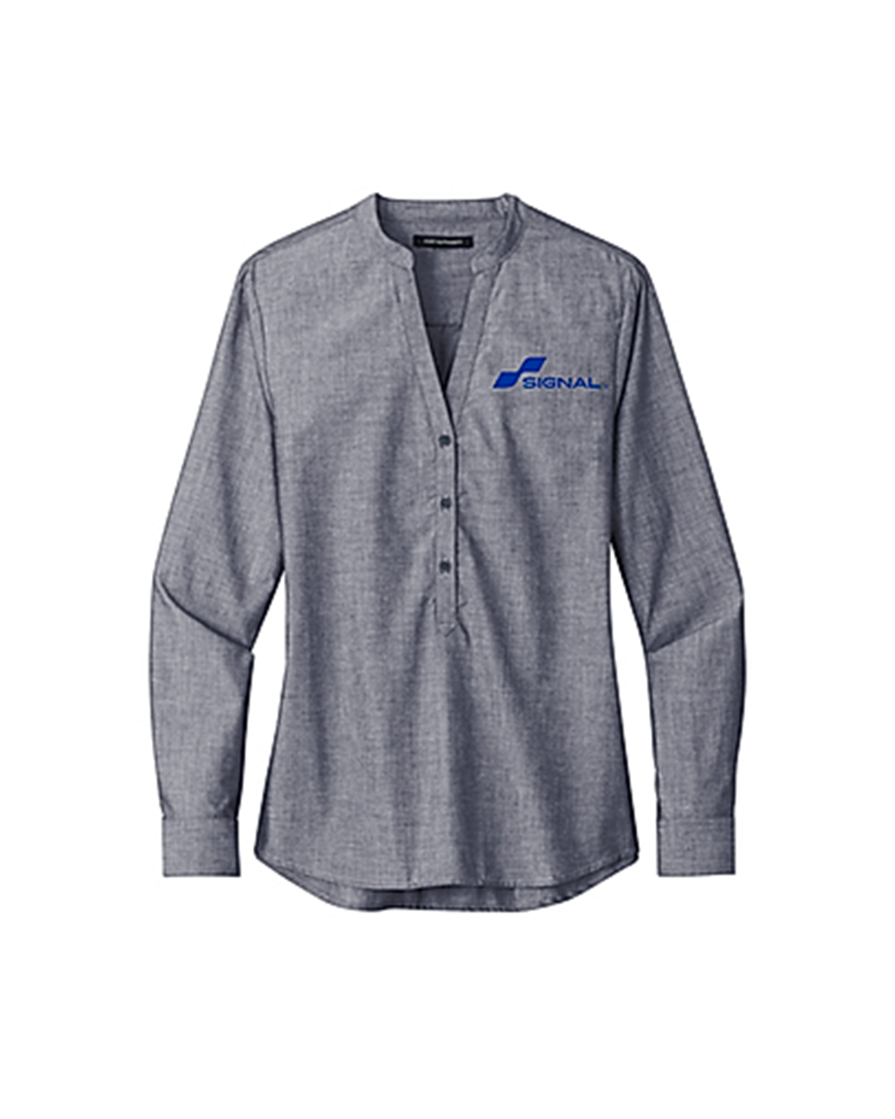 Port Authority Women's Long Sleeve Chambray Easy Care Shirt